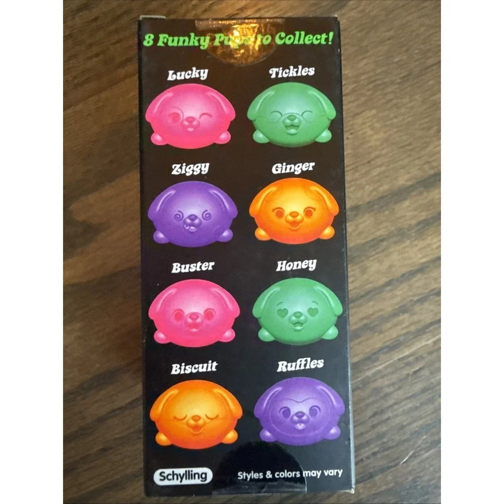 Schylling Teenie NeeDoh Funky Pup Tactile Squeeze Toy 3 Pack Ages 3+